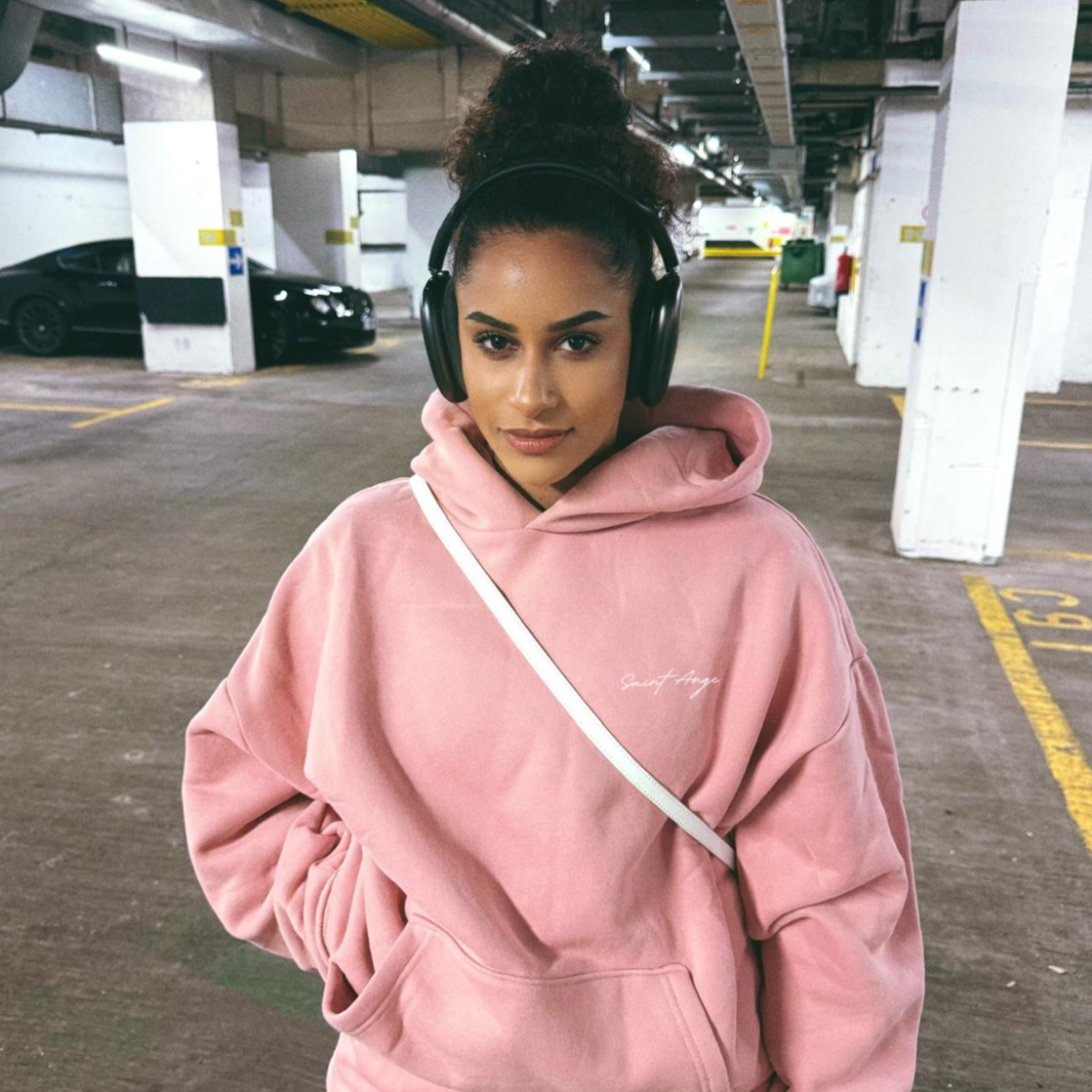 Fleece Signature Hoodie - Pink